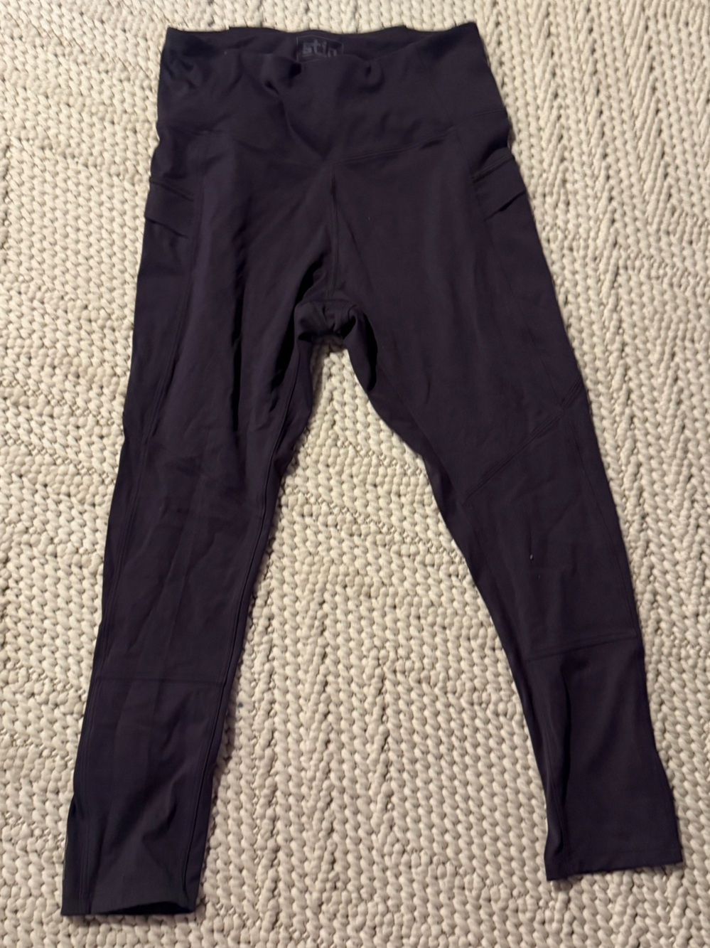 Stio Grey Performance Leggings with Pockets
